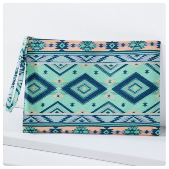🩵New Ruggine Bohemian Ethnic Print Tote Bag And Matching Wristlet🩵 - Picture 8 of 11